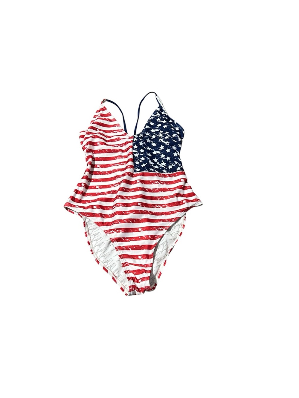 Patriotic Stars & Stripes One-Piece Swimsuit - Red, White & Blue
